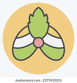 Icon Turban 2. related to India symbol. color mate style. simple design editable. simple illustration