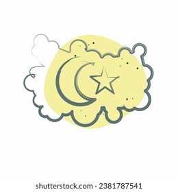 Icon Turkey Map. related to Turkey symbol. Color Spot Style. simple design editable. simple illustration