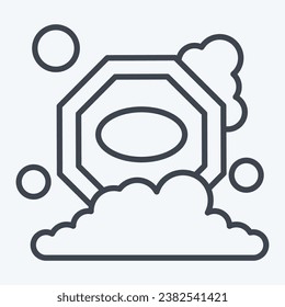 Icon Turkish Black Soap. related to Turkey symbol. line style. simple design editable. simple illustration