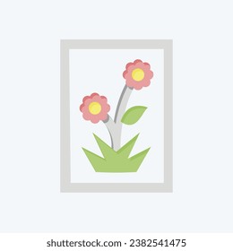 Icon Turkish Paper Marbing. related to Turkey symbol. flat style. simple design editable. simple illustration