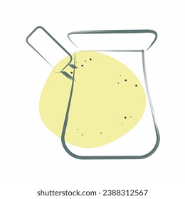 Icon Turkish. related to Coffee symbol. Color Spot Style. simple design editable. simple illustration