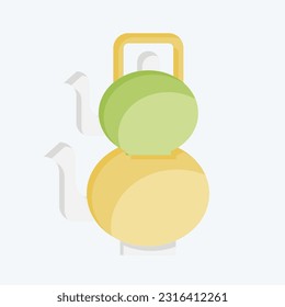Icon Turkish Teaport. related to Tea symbol. flat style. simple design editable. simple illustration. green tea