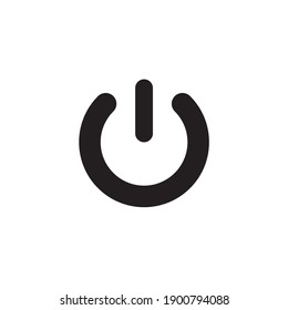 icon turn off with isolated and transparent background