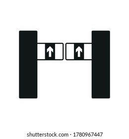 Icono del torniquete. Ilustración vectorial simple en un fondo blanco.