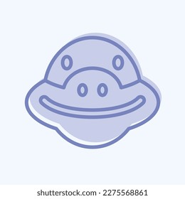 Icon Turtle. related to Animal Head symbol. simple design editable. simple illustration