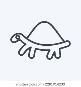 Icon Turtle. related to Domestic Animals symbol. simple design editable. simple illustration