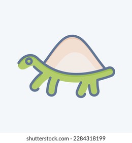 Icon Turtle. related to Domestic Animals symbol. simple design editable. simple illustration