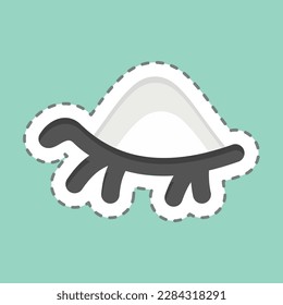Icon Turtle. related to Domestic Animals symbol. simple design editable. simple illustration