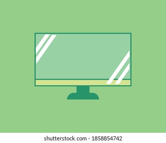 Icon TV/Monitor With Green Color