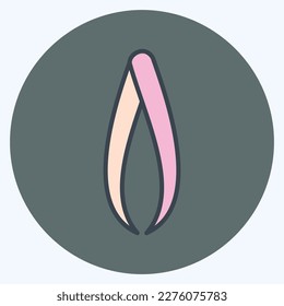 Icon Tweezers. related to Barbershop symbol. Beauty Saloon. simple illustration