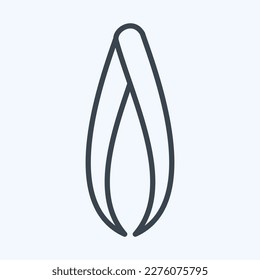 Icon Tweezers. related to Barbershop symbol. Beauty Saloon. simple illustration