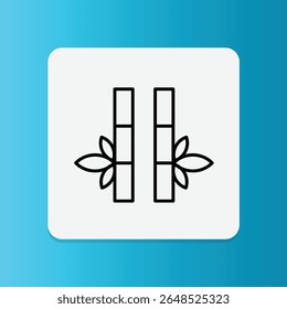 Icon of two bamboo stalks with leaves. Indicates eco-friendly bamboo wet wipe material.