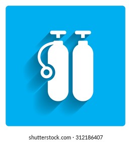 Icon of two diving cylinders