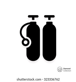 Icon of two diving cylinders