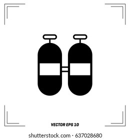 Icon of two diving cylinders