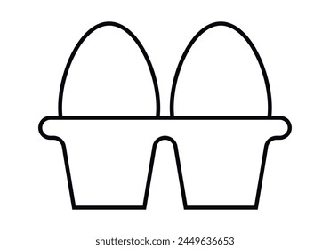 Icon of two eggs in an egg cup.