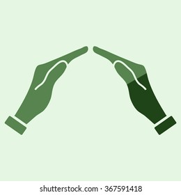 Icon of two hands 