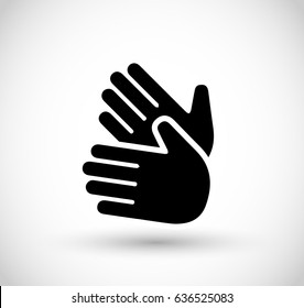 Icon With Two Hands Vector