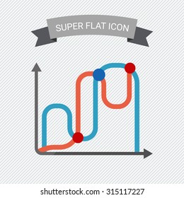Icon of two line graphs