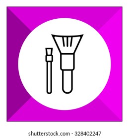 Icon of two make-up brushes
