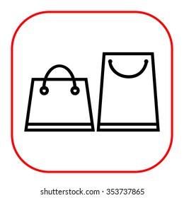 Icon of two shopping bags