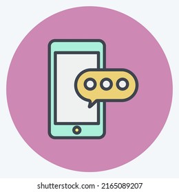 Icon Typing. geeignet für Bildungs-Symbol. Farbpaarstil. einfaches Design bearbeitbar. Designvorlage, Vektor. einfache Symbolillustration