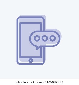 Icon Typing. suitable for Education symbol. two tone style. simple design editable. design template vector. simple symbol illustration