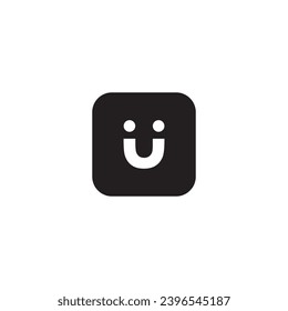 icon u emoji modern, simple, abstract