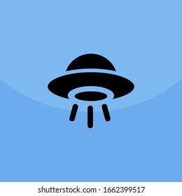 The icon of UFO. Simple icon