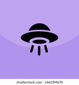 The icon of UFO. Simple icon