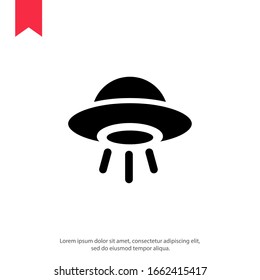 The icon of UFO. Simple icon