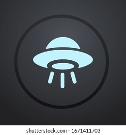 The icon of UFO. Simple icon