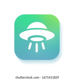 El icono del OVNI. Icono simple