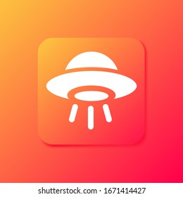 The icon of UFO. Simple icon