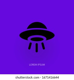 Das Symbol des UFO. Einfaches Symbol