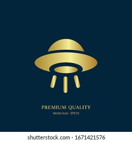 The icon of UFO. Simple icon
