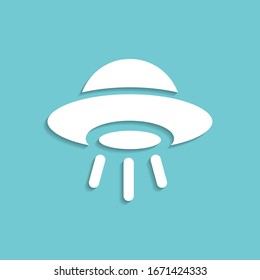 The icon of UFO. Simple icon