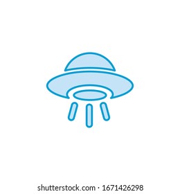 The icon of UFO. Simple icon