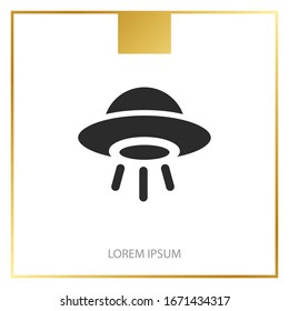 The icon of UFO. Simple icon