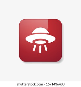 The icon of UFO. Simple icon