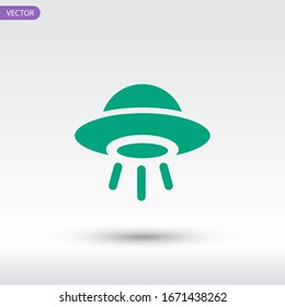 The icon of UFO. Simple icon