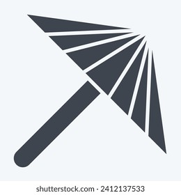 Icon Umbrella. related to Sakura Festival symbol. glyph style. simple design editable. simple illustration