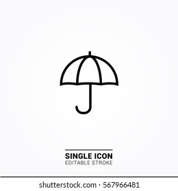 Icon umbrella single icon graphic designs