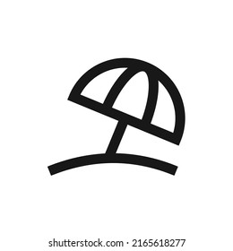 Icon of umbrella vector flat design