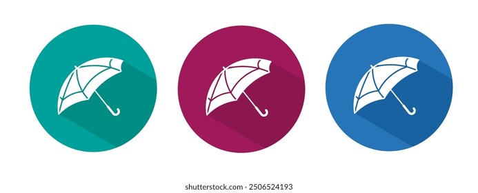 Icon for Umbrella vector illustration in flat.