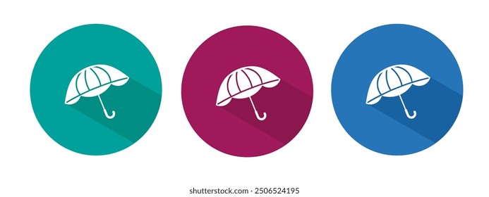 Icon for Umbrella vector illustration in flat.