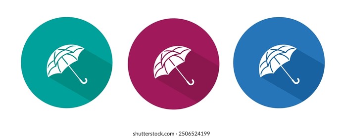 Symbol für Umbrella, Vektorgrafik flach.