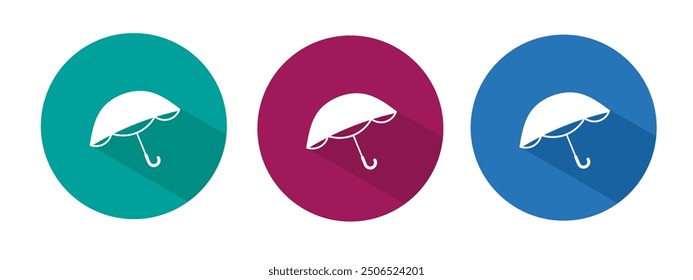 Icon for Umbrella vector illustration in flat.