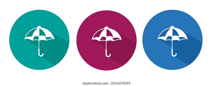 Icon for umbrella vector illustration in flat.