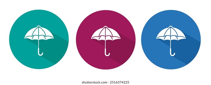 Icon for umbrella vector illustration in flat.